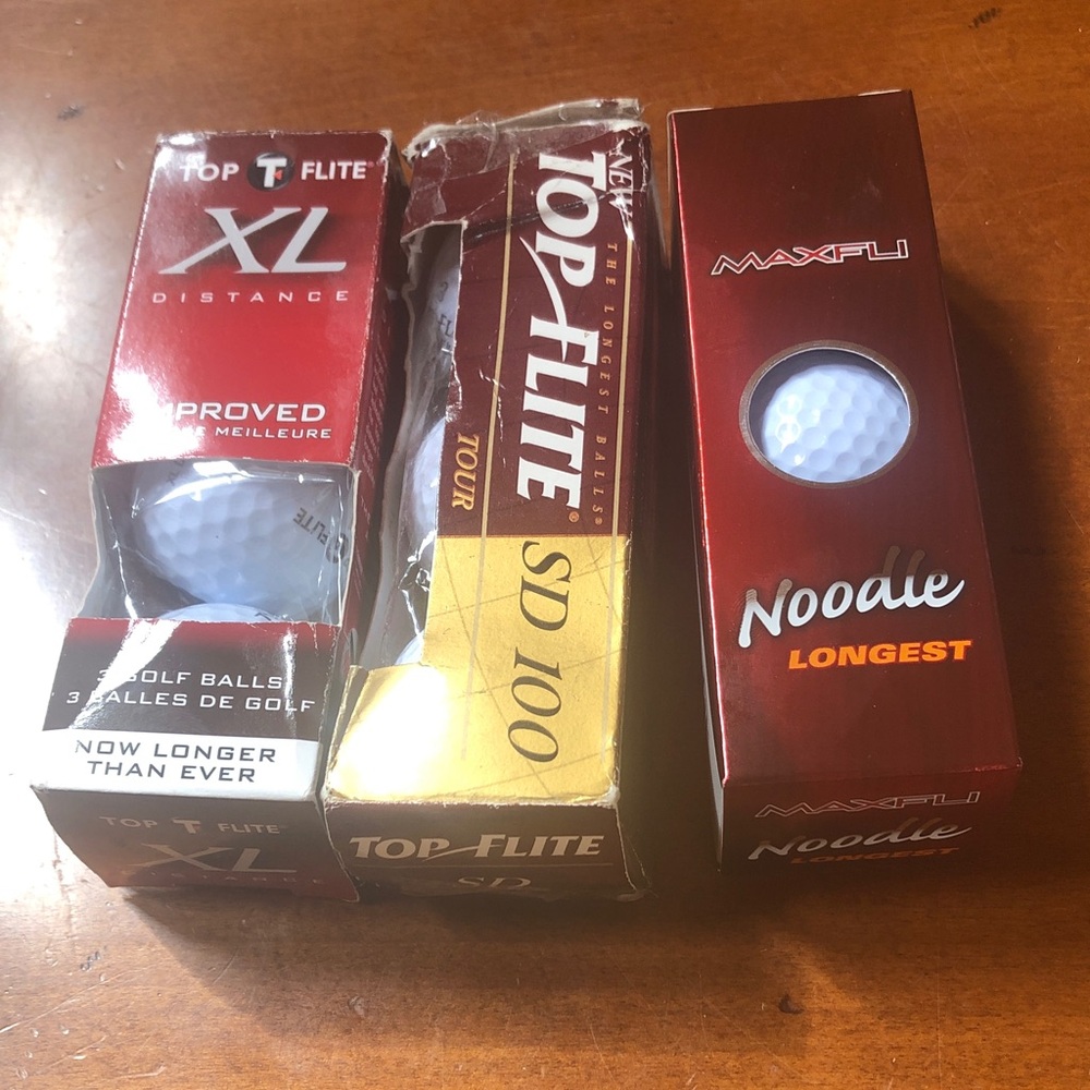 Top Flite & Maxfli Golf Ball Packs - Red Packaging NWT